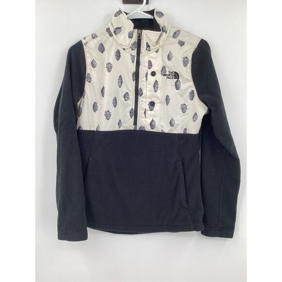 EUC Ladies The North Face 1/2 Zip Fleece Pullover with Pine cones -Small - Picture 2 of 8